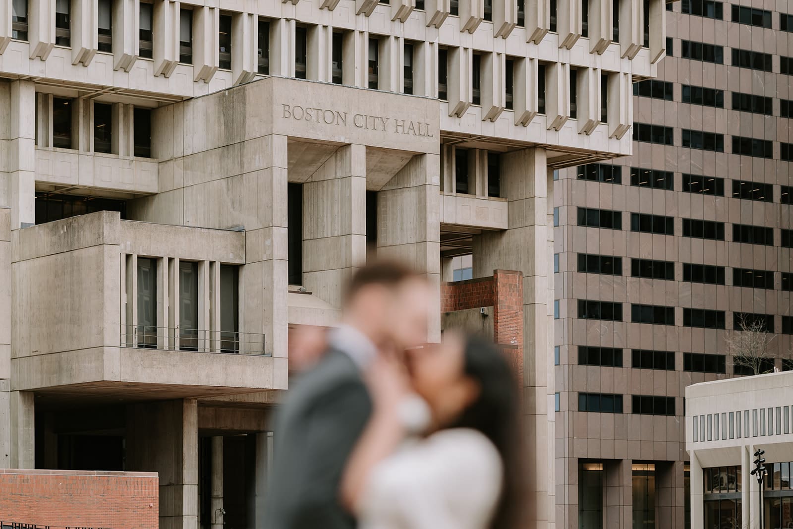 Boston City Hall Elopement by Zhaun Frias Photographer