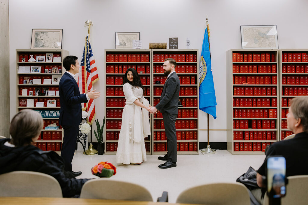 Elopement Ceremony at Boston City Hall